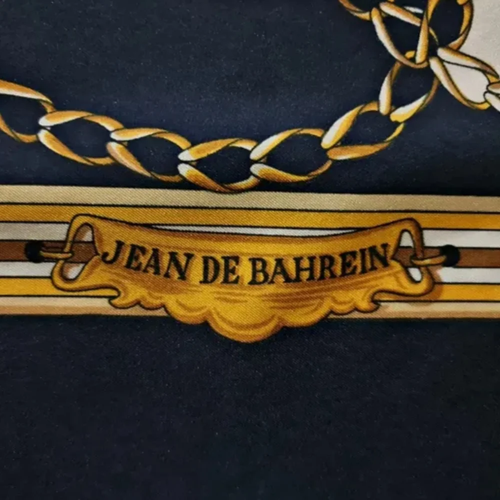 Vintage Jean de Bahrein Equestrian Scarf